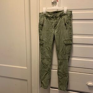 Army Green Moto Jeans